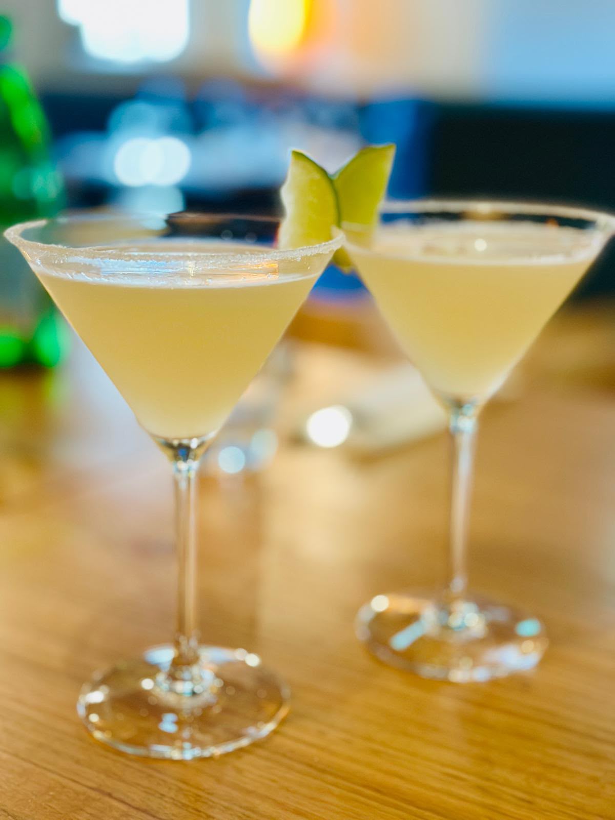 Two margarita cocktails
